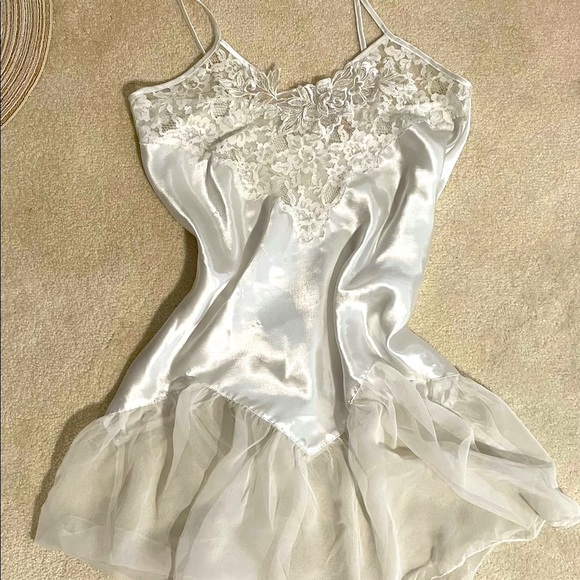 Victoria's Secret Other - S Victoria’s Secret vintage Gold Label lace satin with tiny hole in it